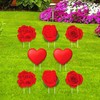 TYTUOO Valentine's Day Decorations Outdoor Garden Yard Sign with Stakes