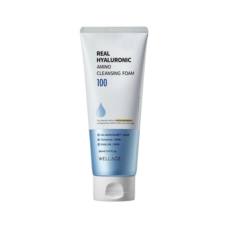Wellage [Slightly acidic] Wellage Real Hyaluronic Amino Cleansing Foam 150ml