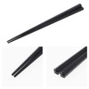 Strix Design NH-08 Pentagonal Resin Chopsticks Black 8.3 inches (21