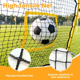 3.7 FT Soccer Baseball Rebounder Goal Net, Volleyball Rebound Pitchback Net