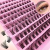 Mixed Length Individual False Eyelashes (120pcs/set), Natural Curling Eye Makeup