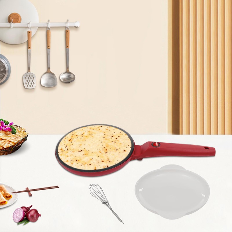 8" Electric Crepe Maker, 110V 550W Corded Electric Crepe Pan