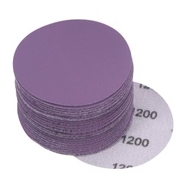 uxcell 30Pcs 3-Inch Purple Sanding Discs 1200 Grits Hook and Loop Professional Aluminum Oxide Sand Paper Wet Dry Polish for Wood Metal Paint Finishing