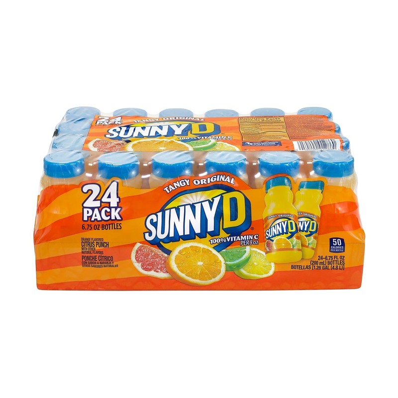 Sunny Delight Tangy Original Orange Flavored Citrus Punch, 6.75 oz.,