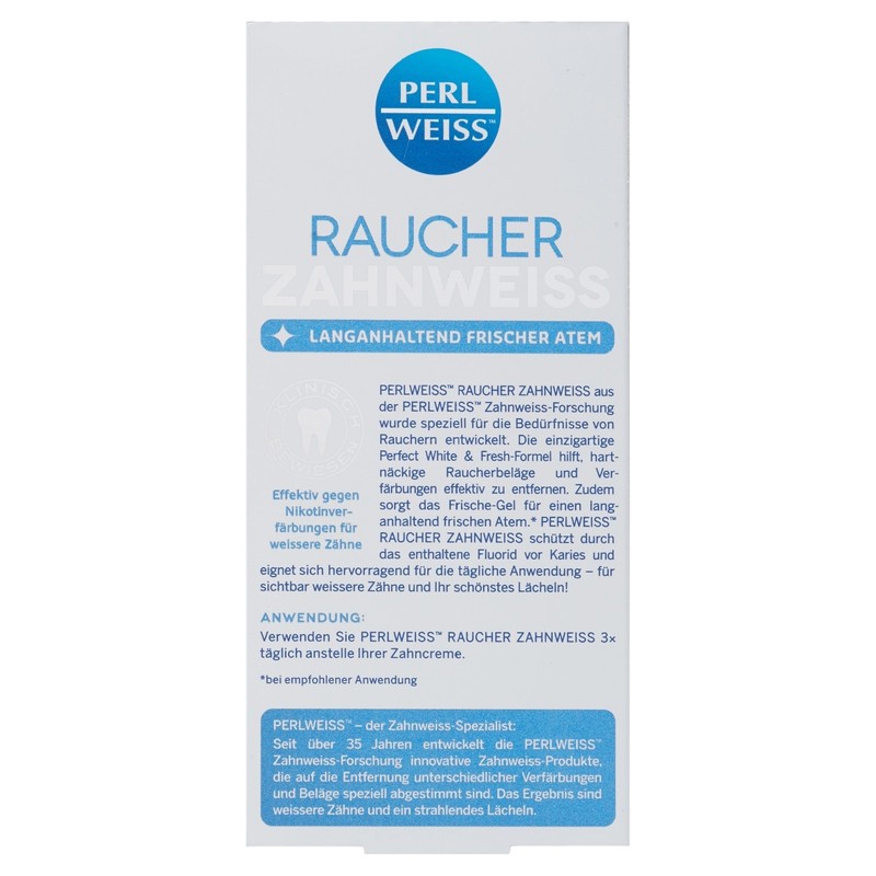 Perlweiss Extra Das Raucherzahnweiss, 50 ml