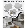 Niwaes Chinchilla Lava Ledges Rat Climbing Platform 4 Pack Pumice