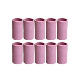 HOLDWIN Ceramic Sandblaster Nozzles 10pcs for Sand, Paint, Beads Blasting - Pink Industries Sandblaster Gun Tip (10mm)
