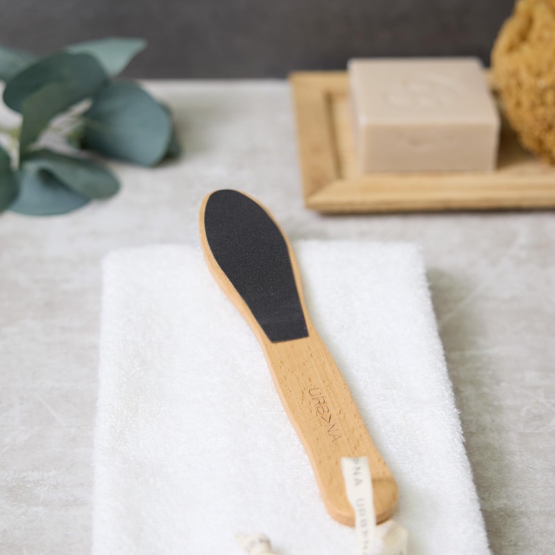 Urbana Spa Prive Wooden Foot File, Natural Beach Wood Exfoliating