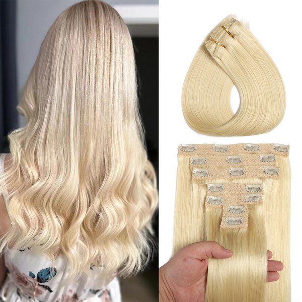 Clip In Hair Extensions Real Human Hair 14 Inch 120g