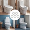 12 PCS Flush Valve Seal, Toilet Cistern Rubber Seal Clear