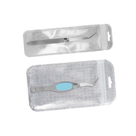 SAFIGLE 2pcs Stainless Steel Nail Shaping Tweezers Cuticle Pusher X-Type Nail Pinching Tool for and Manicure