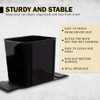 HAUSSIMPLE Car Trash Can 1.4 Gallon with Stability Flap &