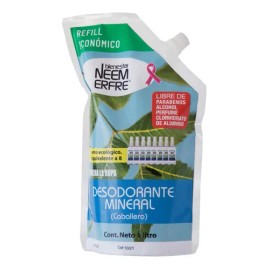 Desodorante Mineral Piedra Alumbre Natural 1 Litro Hombre Fragancia Sin fragancia