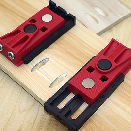 Woodworking Punch Positioner 9.5mm Adjustable Drill Locator 15° Working Angle Drill Guide for DIY Furniture Woodboard Splicing