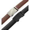 Ratchet Belts for Men 2 Pack - 1 3/8" Leather