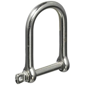 Mizumoto Machine B1417 Stainless Steel Long Wide Shackle Length 2.5 inches (64 mm) Inner Width 1.3 inches (32 mm) Silver