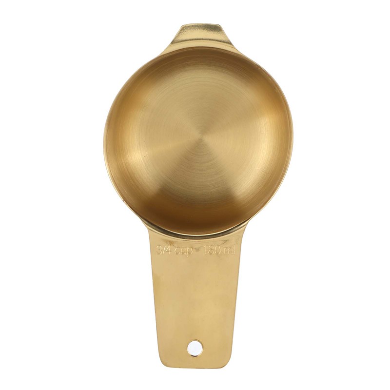 18PCS Measuring Cup Stainless Steel Gold Coffee Spoon Cup Set