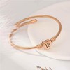 KunBead 13th Birthday Love Heart Rose Gold Tone Bracelets for