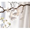 Hanging Butterfly White. Pack of 5