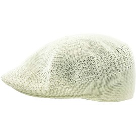 KBETHOS Classic Mesh Newsboy Ivy Cap Hat (21 Colors/4 Sizes), Cream,