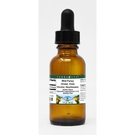 Wild Pansy (Violet, Viola Tricolor, Heartsease) Glycerite Liquid Extract (1:5) - Vanilla Flavored (1 oz, ZIN: 513230)