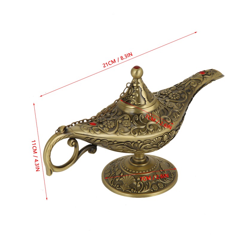 Retro Metal Fairy Tale Aladdin Magic Genie Home Teapot Oil