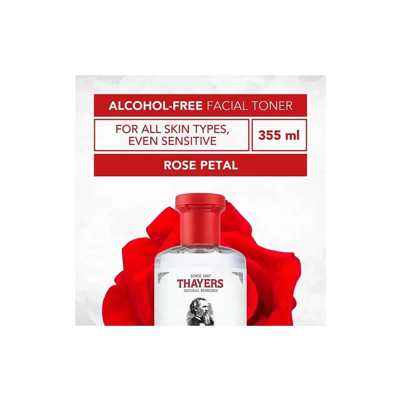 Thayers Tónico Facial Witch Hazel Rose Petal 355ml Hidratante Libre
