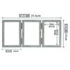 Afuly 4x6 Picture Frame 3 Triple Hinged Collage Picture Frames