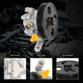 OCPTY Power Steering Pump Compatible with 2007-2010 For Ford Edge 3.5L 2010-2012 For Ford Fusion 3.5L 2007-2010 For Lincoln MKX 3.5L 2007-2012 For Lincoln MKZ 3.5L 20-1401 Power Assist Pump