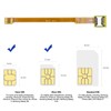Chenyang Micro SIM Card to Nano SIM Kit de extensión