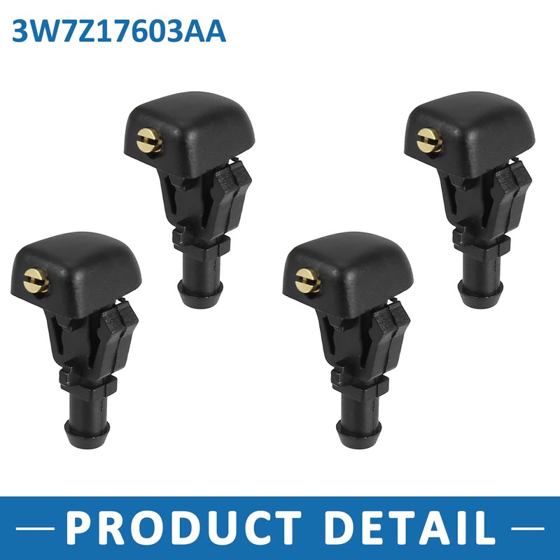 A ABSOPRO Windshield Wiper Nozzles 3W7Z17603AA Jet Spray for Ford