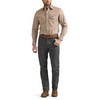 Wrangler Men's Tough Comfort Regular Fit Jean, Grey Pinstripe