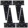 EVCUHASL 10 Inch T-Strap Gate Hinges, Shed Barn Door Hinges