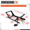 KUAFU Semi-Truck Spare Tire Carrier with Ratchet Strap Chain Truck