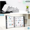 Uquelic 50-Pocket Binder with Plastic Sleeves for Letter/A4 Size(11" x