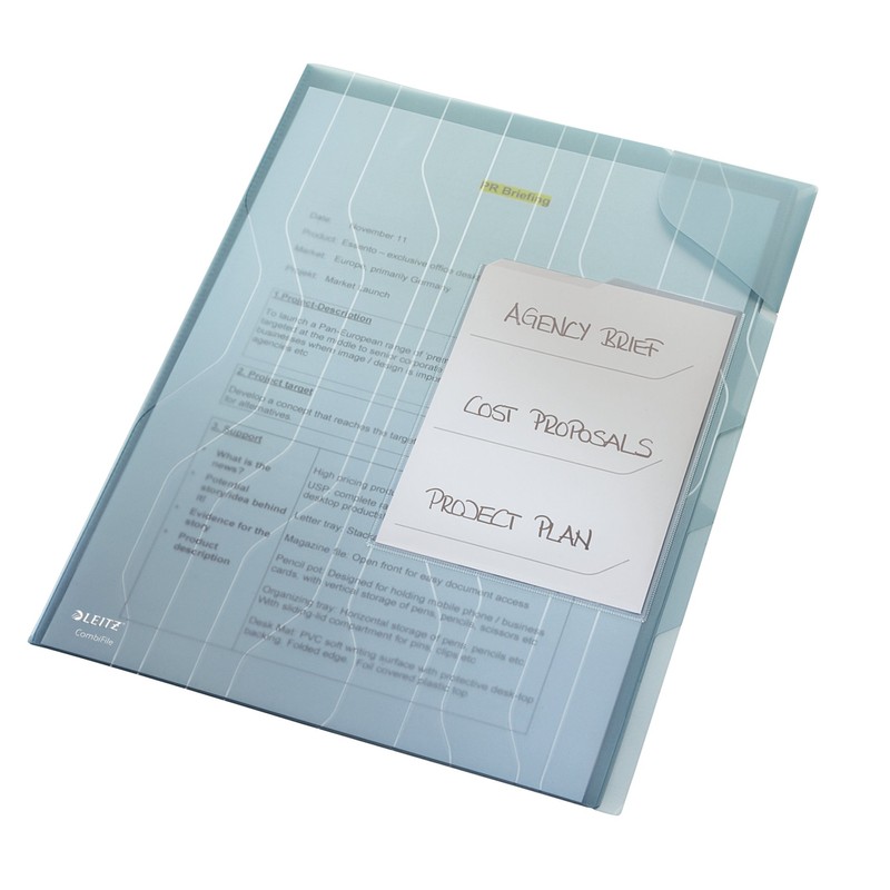 Leitz CombiFile Organiser Folder, Pack of 3, Holds up to