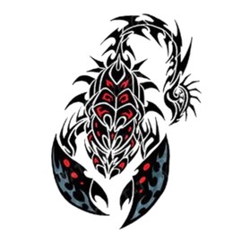 EROSPA® Scorpion Temporary Tattoo Sheet 19 x 12 cm