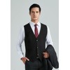 HISDERN Suit Vests for Men Formal Elegant Vest Cotton Plain