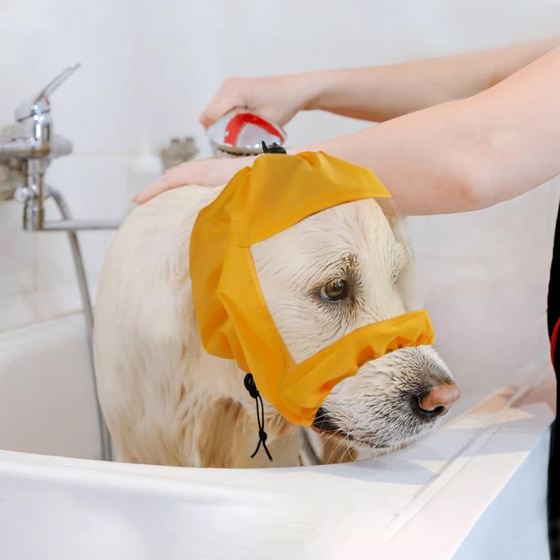 Adjustable Dog Shower Cap Bath Cap Waterproof Shower Hat Dog