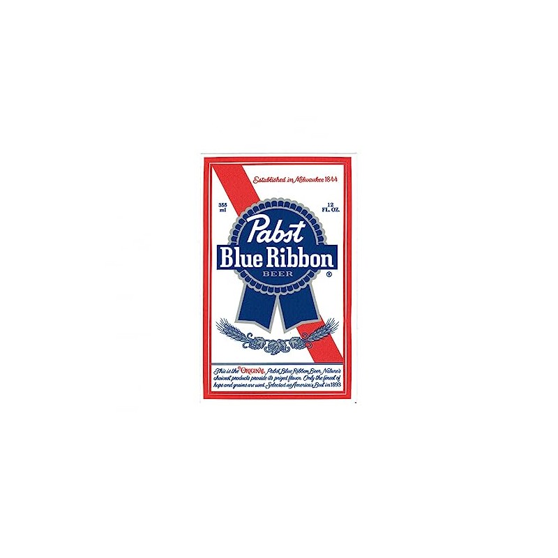 Pabst Blue Ribbon Label Sticker