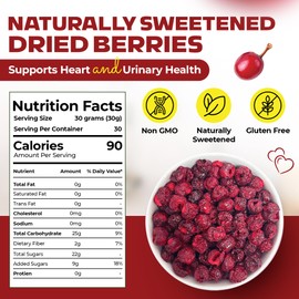 SweetBlissMix Dried Cranberries - Soft, Moist & Sweetened Sliced Cranberries Dried Fruit in Resealable Bag - Sweet and Healthy Snack for Salads, Cooking, Fruit Snacks, Baking and Topping (2 Pounds)