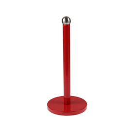 Royal Cuisine Kitchen Freestanding Red Metal Tissue Paper Roll Towel Pole Holder