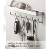 山崎実業(Yamazaki) マグネット キーフック & トレイ ホワイト 約W24.5×D4.5×H6cm スマート smart 玄関