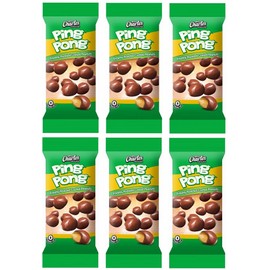 Charles Chocolates Bite Size Chocolate Candy - 50g Product of Jamaica (Charles Ping Pong 50g Chocolate Covered Peanuts) 6 Pack, 1.76 Ounce
