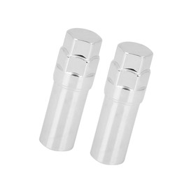 Hihaha 2 Pcs Chrome 7 Spline Wheel Lug Nut Drive Tuner Key Tool Lock 16mm Durable Material