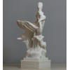 Aphrodite & Swan Greek Goddess Venus Statue Alabaster Sculpture 16