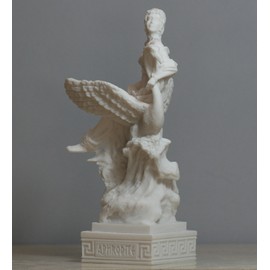 Aphrodite & Swan Greek Goddess Venus Statue Alabaster Sculpture 16 cm