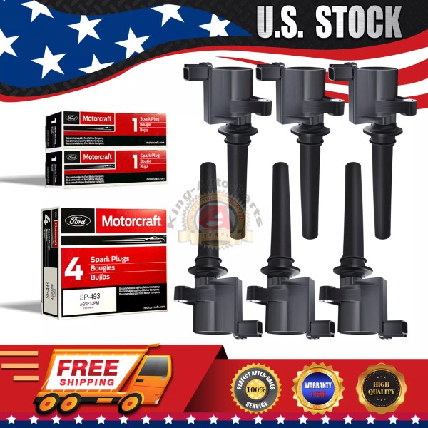 Motorcraft Spark Plugs with Ignition Coil Packs for Ford Escape