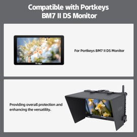Nitze Cage for PortKeys BM7 II DS with Built-in NATO Rail and PU Leather Sunhood - JT-I04B