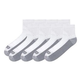 Dickies Men's All-Purpose Cushioned Quarter Work Socks 8 Pack (US, Numeric, 6, 12, Regular, Regular, White) (US, Numeric, 6, 12, Regular, Regular, White)